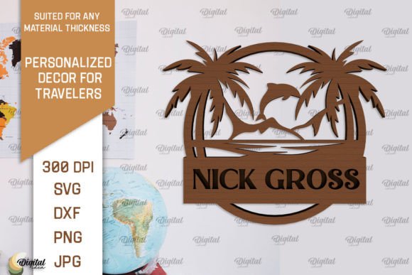 Download Personalized Sign for Traveler Laser Cut - Laser cut Collection