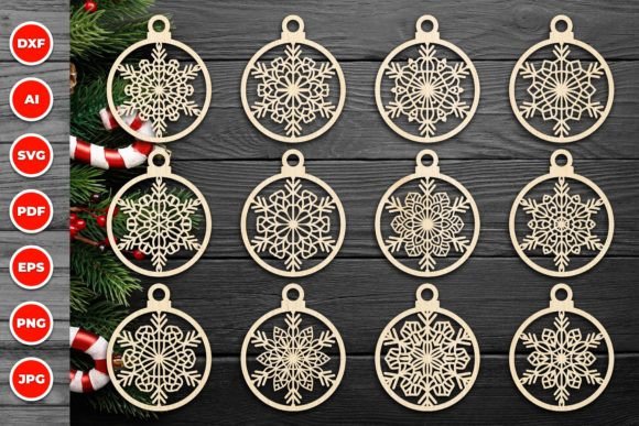 Download Christmas Ornament Laser Cut Svg Bundle - Laser cut Collection