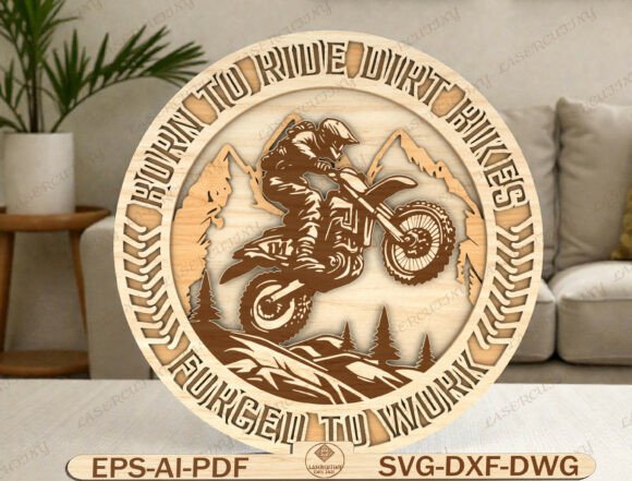 Download Dirt Bike Rider Sign Laser Cut File - Laser cut Collection