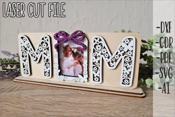 Download Mom Frame SVG Laser Cut File for 3mm - Laser cut Collection