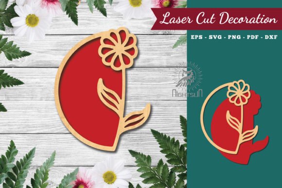 Download Flower Sign Laser Cut Decoration 6 - Laser cut Collection
