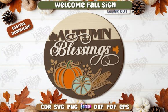 Download Welcome Fall Sign Laser Cut, Farmhouse - Laser cut Collection