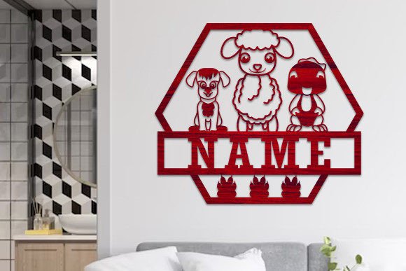 Download Farm Animals Name Sign Laser Cut Svg - Laser cut Collection