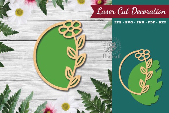 Download Flower Sign Laser Cut Decoration 1 - Laser cut Collection