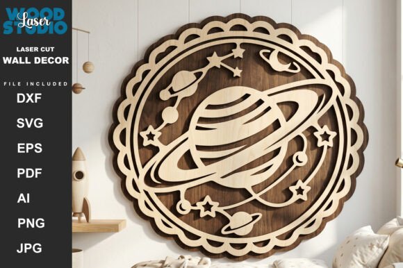 Download Space Adventure Wall Art Laser Cut SVG - Laser cut Collection