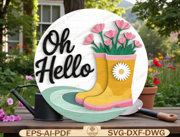 Download Garden Welcome Sign Laser Cut File - Laser cut Collection